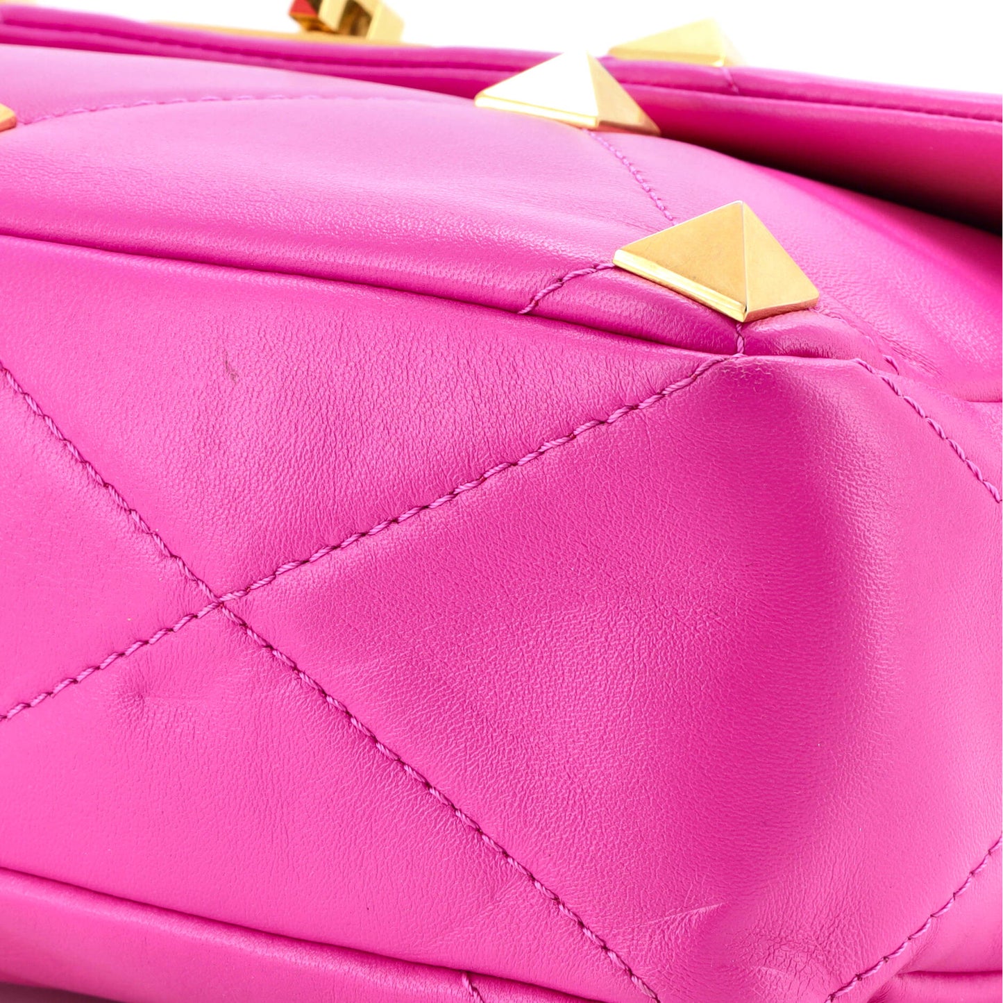 Valentino Garavani Roman Stud Flap Bag Quilted Leather Large