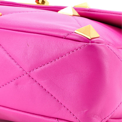 Valentino Garavani Roman Stud Flap Bag Quilted Leather Large