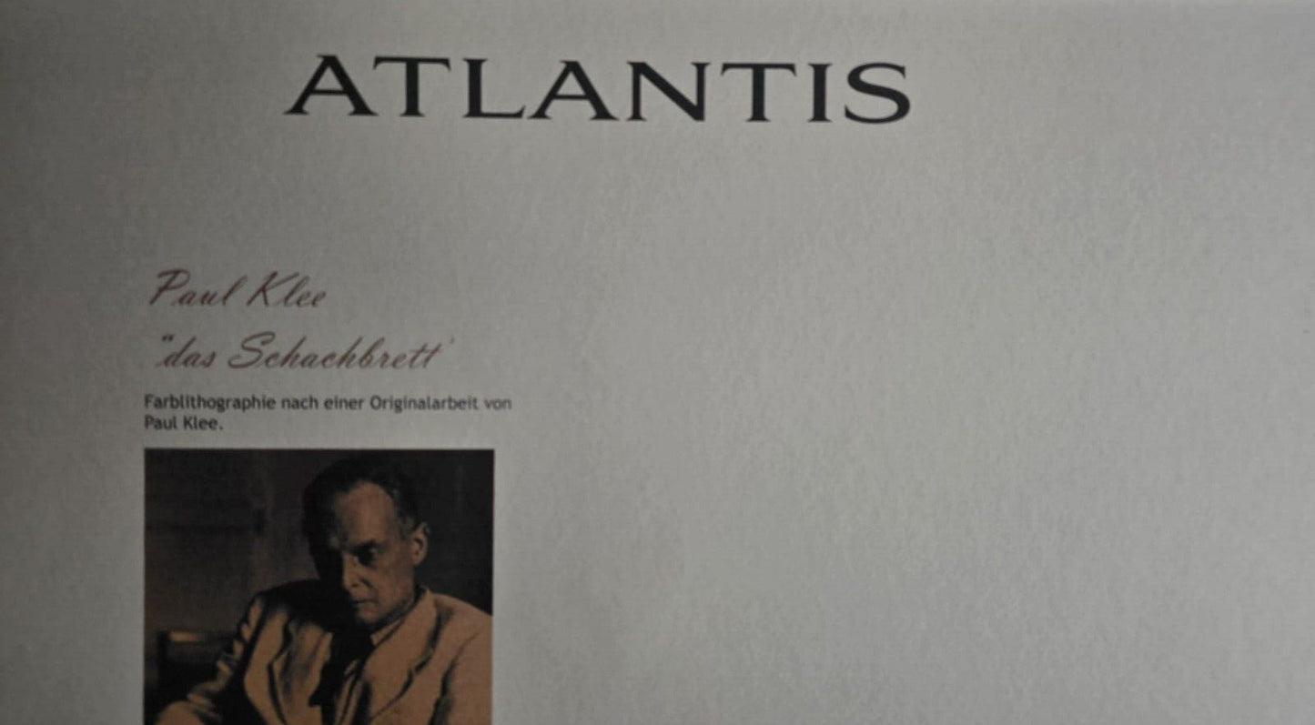 Paul Klee Lithograph Numbered Coa