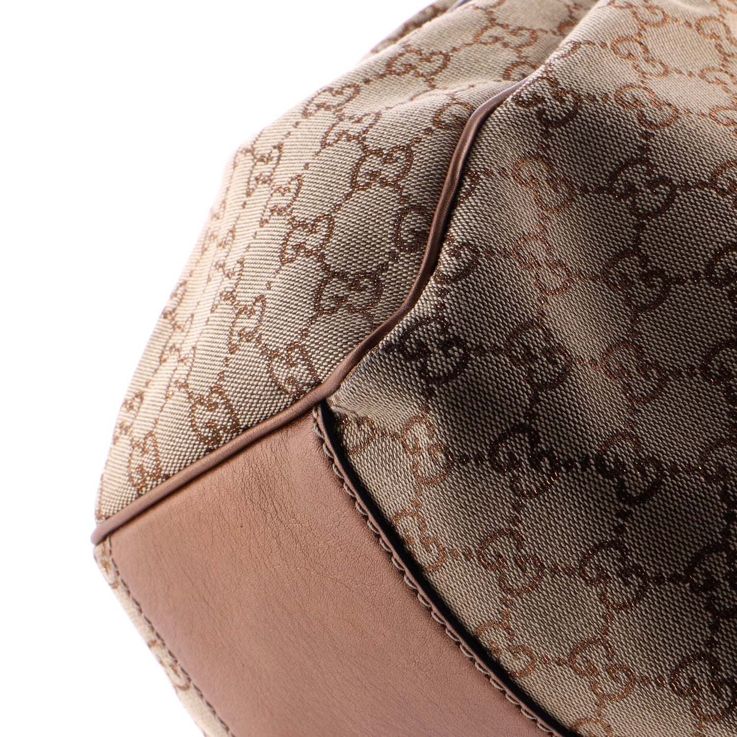 Gucci Sukey Tote Gg Canvas With Leather Large