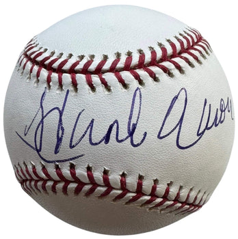Hank Aaron Autographed Official Major League Baseball (Steiner)