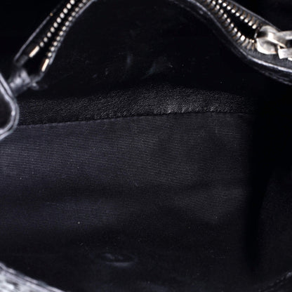 Saint Laurent Classic Monogram College Bag Python Embossed Leather Medium