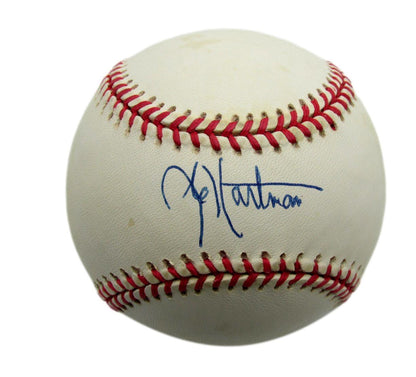 J.C. Hartman Signed Oal Baseball Negro League Kansas City Monarchs Psa/Dna