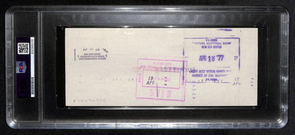 Al Davis Signed/Autographed 1977 Oakland Raiders Check Psa/Dna