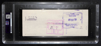 Al Davis Signed/Autographed 1977 Oakland Raiders Check Psa/Dna