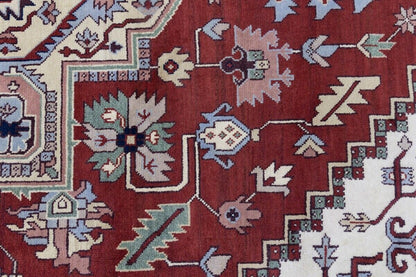 12X18 Ft Oversized Handmade Heriz Serapi Rug