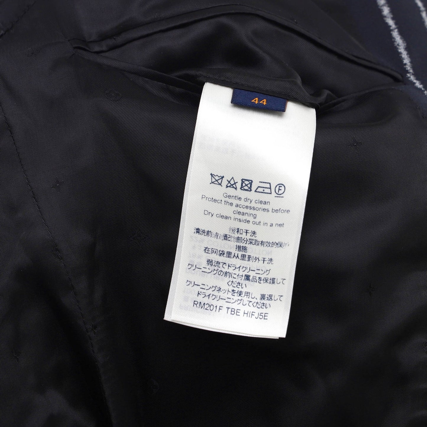 Louis Vuitton Women'S Single Breasted Blazer Pinstripe Cotton