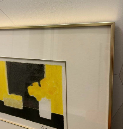 Bernard Cathelin "Small Still Life With Lemon Basket 2" 1987 Lithograph Signed