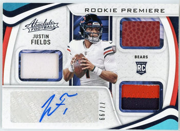 Justin Fields Autographed 2021 Panini Absolute