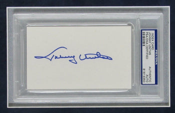 Johnny Unitas Colts Hof Signed 3X5 Index Photo