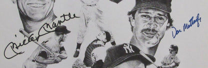 Mickey Mantle/Don Mattingly Yankees Dual-Signed