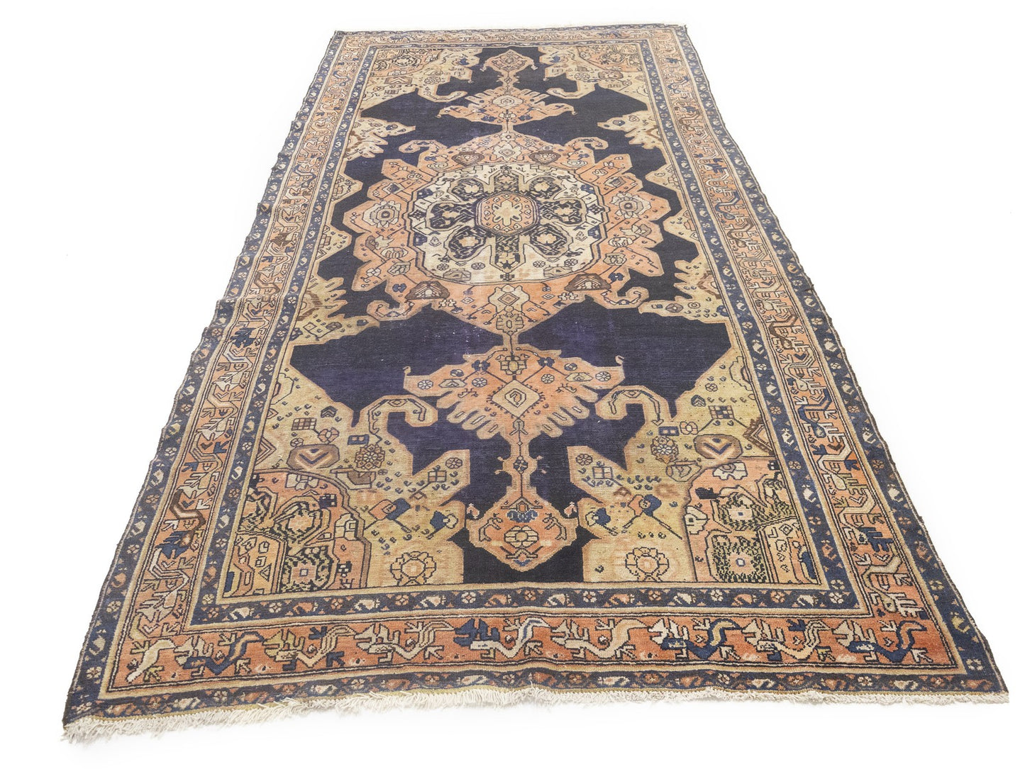 5X11 Handmade Antique Oriental Rug Tribal Design Carpet Living Room Decor