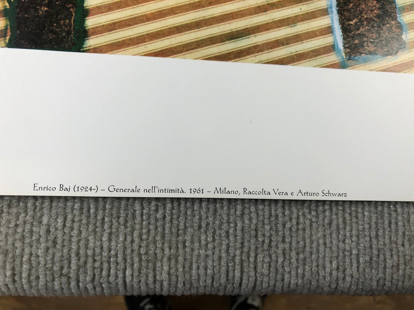 Enrico Baj Generale Nell'Intimita " Poster Surrealism Multicol