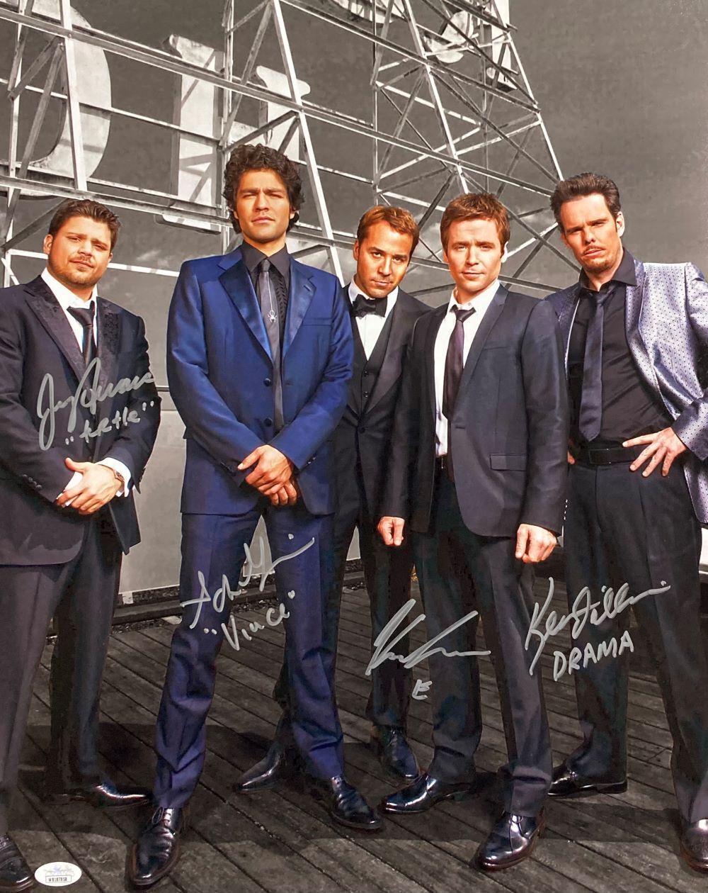 Entourage Cast Signed 16X20 Entourage Photo Adrien Grenier & Others Jsa Itp 4998