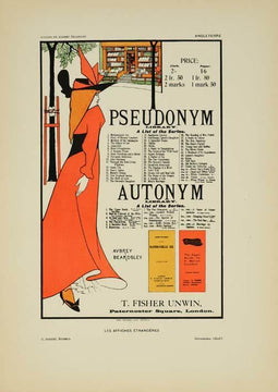 Original Vintage Poster Pseudo By Beardsley For Affiches Etrangeres 1897