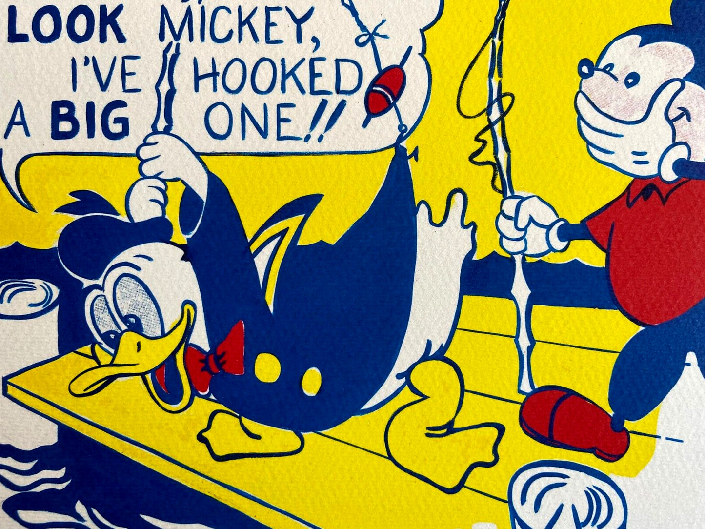 Roy Lichtenstein Lithograph Coa Signed Numbered Crayon Stamp -Kaws