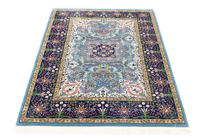 Handmade Kirman Oriental Rug Classic Floral