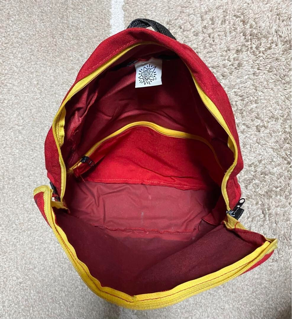 Keith Haring Pop Shop Official Three Eyed Face Screen Printed Rucksack Bag