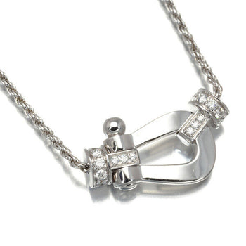 Fred Necklace Force 10 Diamond Half Medium 18K 750 White Gold