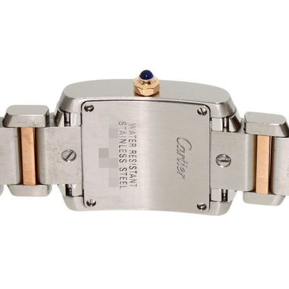 SSxK18PG CARTIER Tank francaise SM Watches W51027Q4 Stainless Steel/