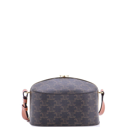 Celine Lunch Box Bag Triomphe Coated Canvas