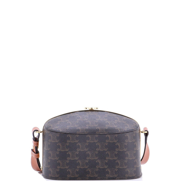 Celine Lunch Box Bag Triomphe Coated Canvas