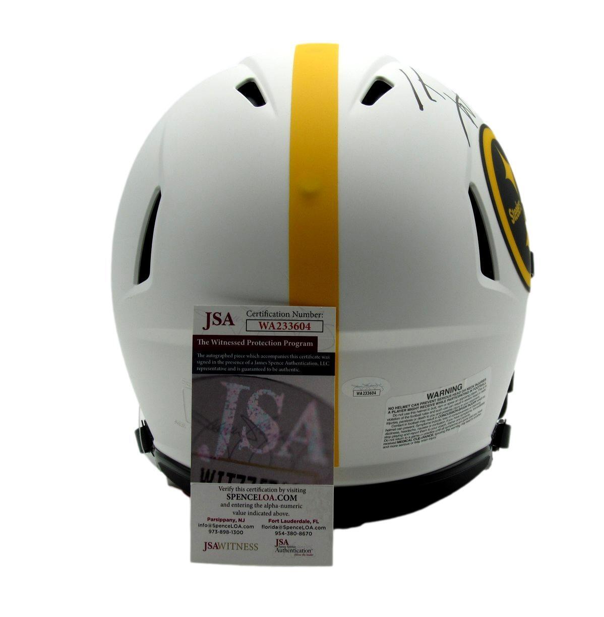 T.J. Watt Autographed Full Size Lunar Authentic
