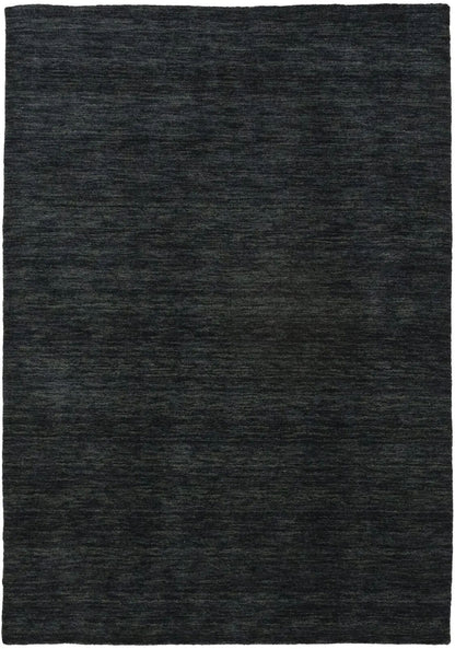 Charcoal Solid Hand-Loomed 4X6 Gabbeh Wool Rug