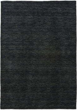 Charcoal Solid Hand-Loomed 4X6 Gabbeh Wool Rug