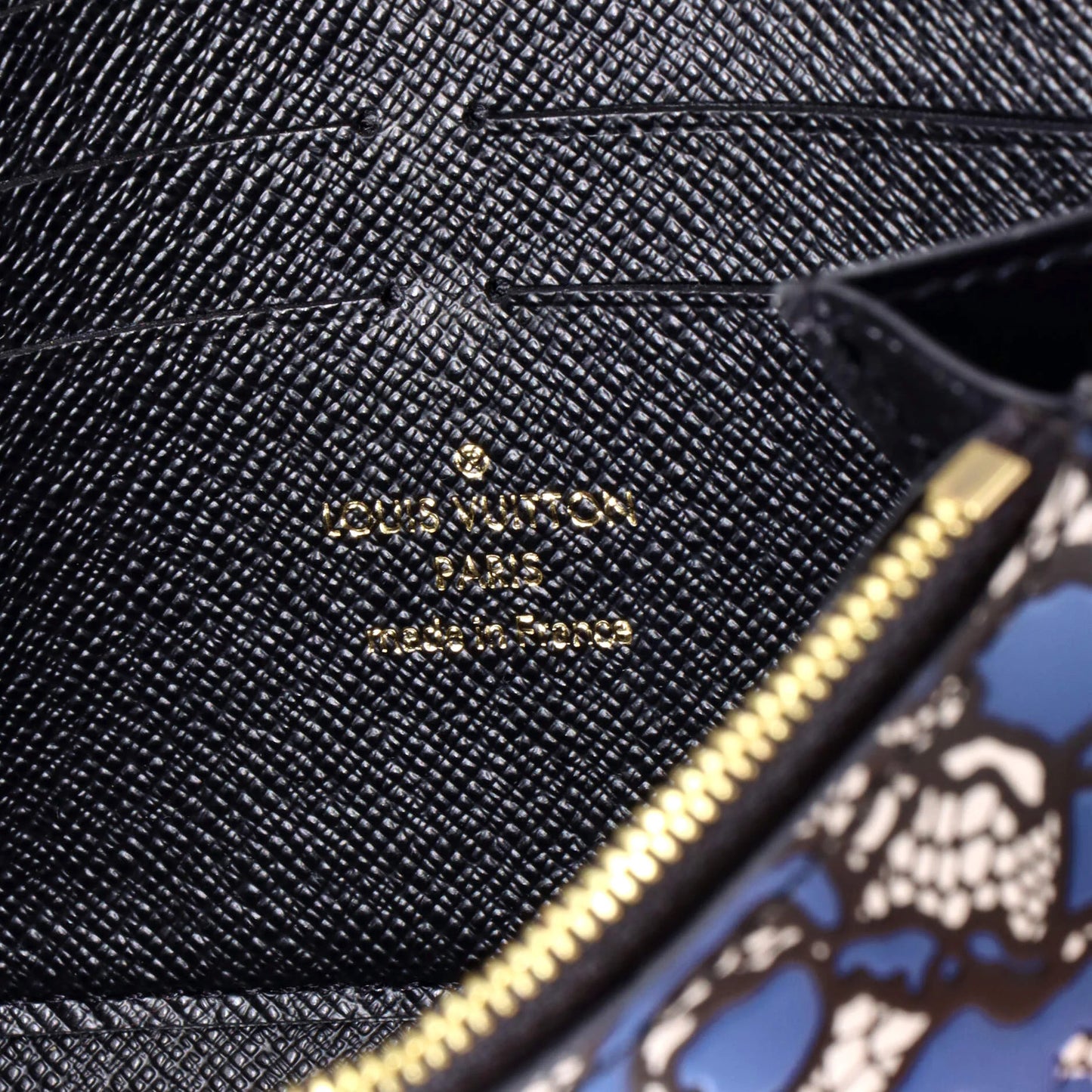 Louis Vuitton Twist Chain Wallet Lace Embossed Leather