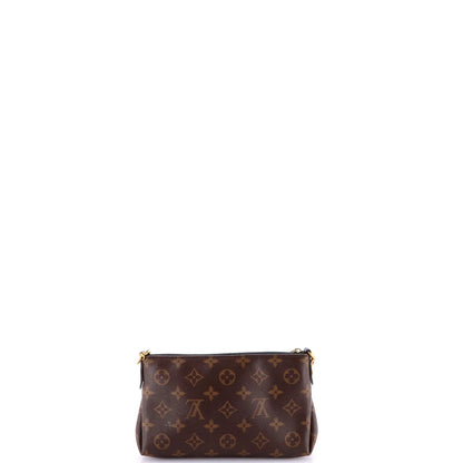 Louis Vuitton Pallas Clutch Monogram Canvas With Leather