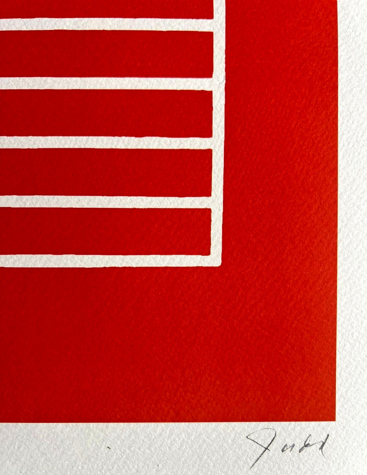Donald Judd Lithograph Coa Signed Op Numbered Stamped 180 Exe