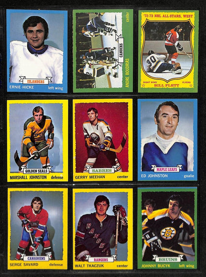 1973-74 Topps Hockey Cards Complete Set (1-198)