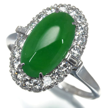 Mikimoto Ring Jade 2.44Ct Diamond Classic