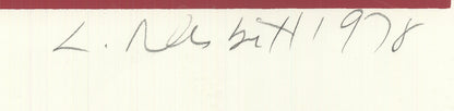 Lowell Nesbitt Pointsettia Signed " Serigraph Realism White, Red, Y