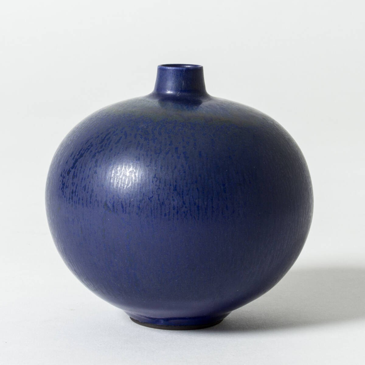 Gustavsberg Berndt Friberg Vase Dark Blue 10cm x 10cm Vintage Original