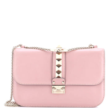 Valentino Garavani Glam Lock Shoulder Bag Leather Medium