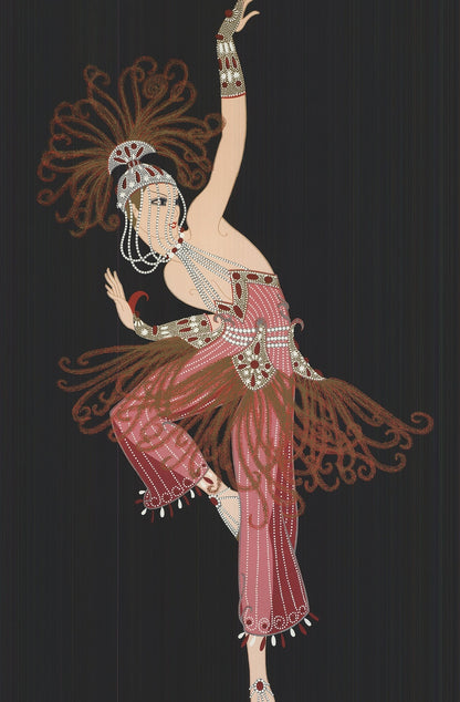 Erte Firebird " Poster Art Deco Multicolor