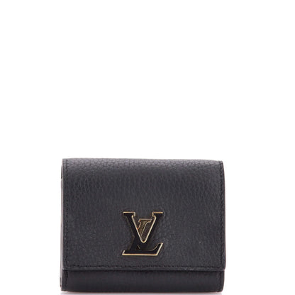 Louis Vuitton Capucines Wallet Taurillion Leather Tiny