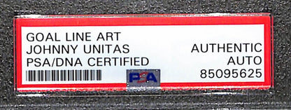 Johnny Unitas Hof Colts Autographed Glac Enshrinee Proof 16/50 Psa/Dna 183808