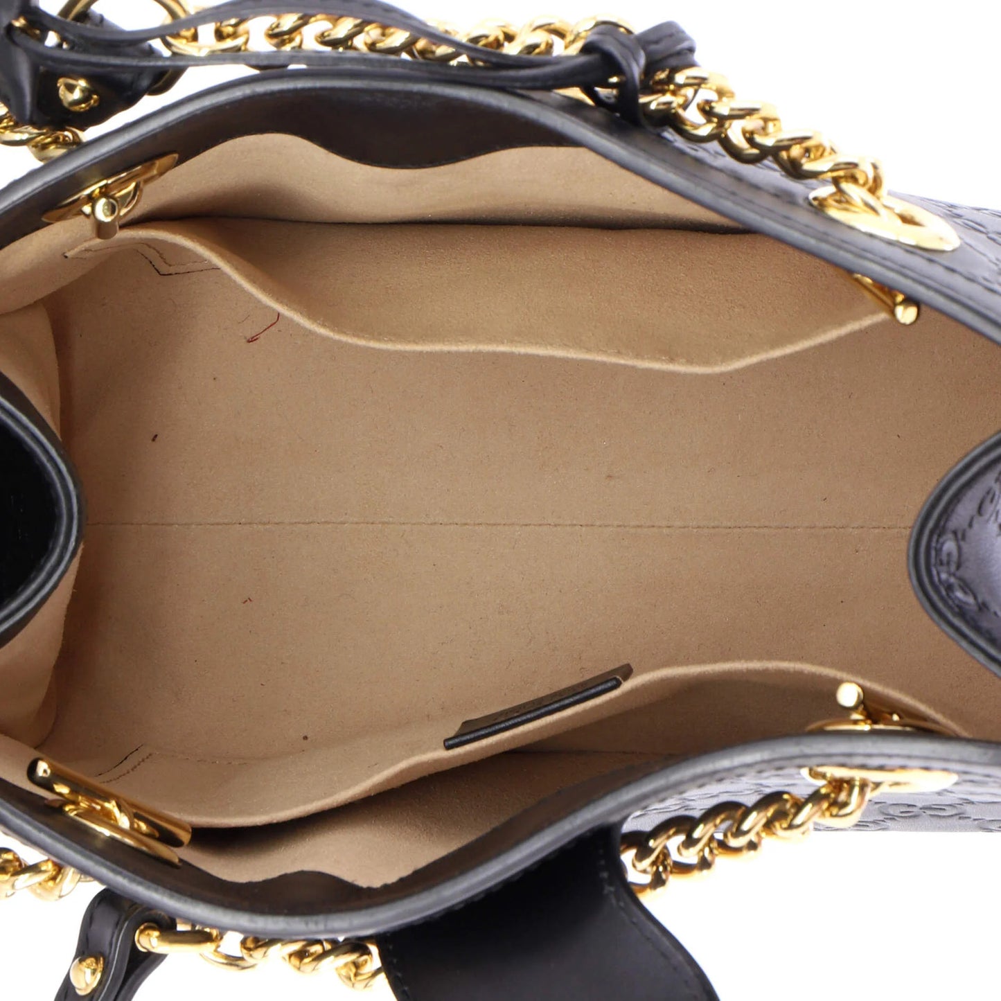 Gucci Padlock Chain Tote Guccissima Leather Small