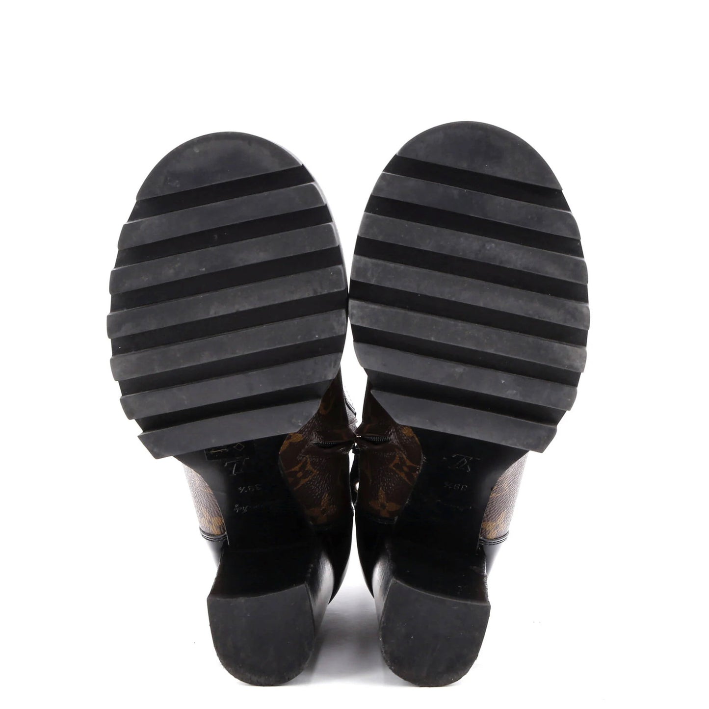 Louis Vuitton Women'S Star Trail Ankle Boots Monogram Canvas With Patent