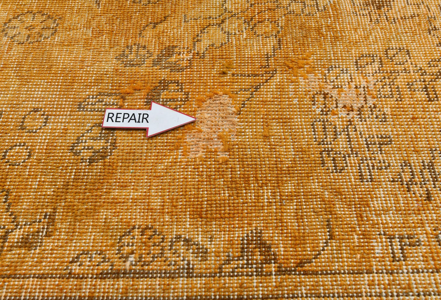 Antique Distressed Floral Vintage Oriental Rug Classic Farmhouse Carpet 6'4X9 ft