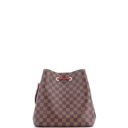 Louis Vuitton Neonoe Handbag Damier With Leather Mm