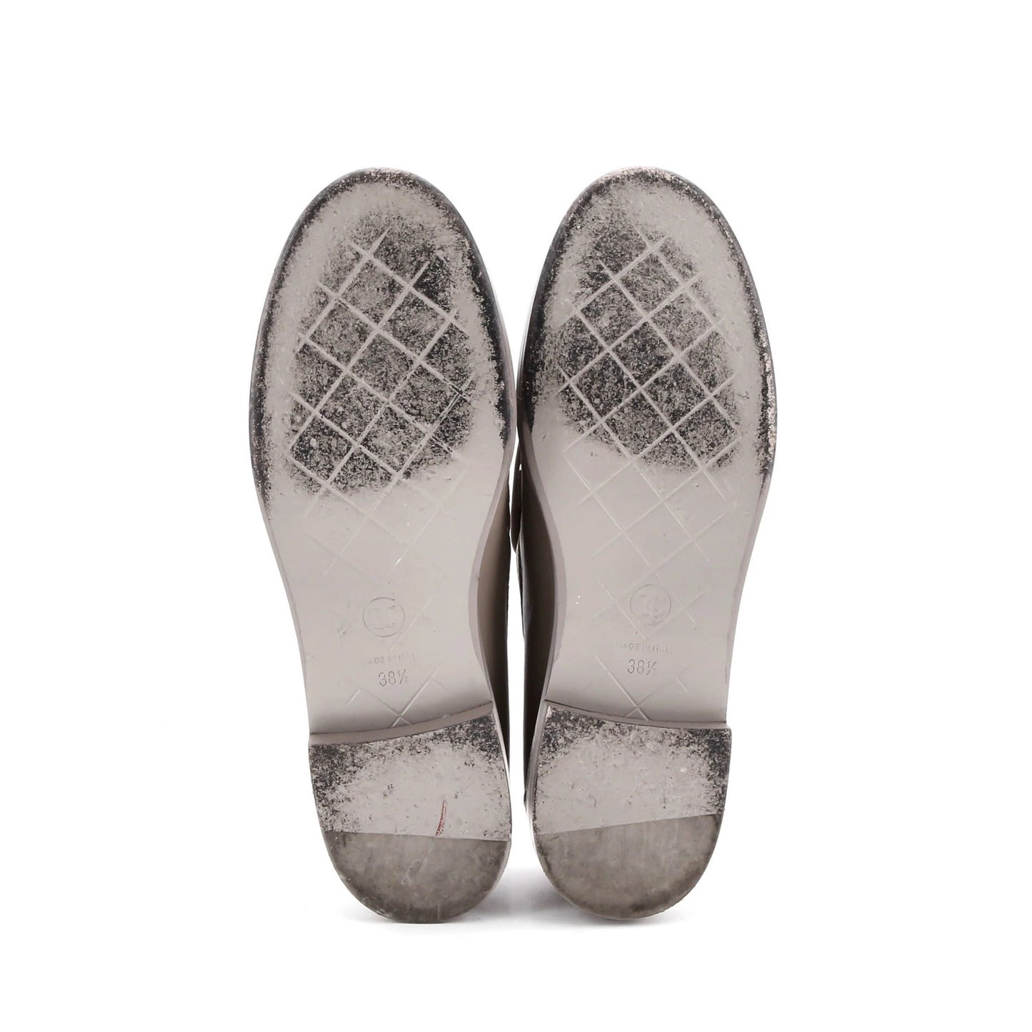 Chanel Women'S Cc Loafers Quilted Leather