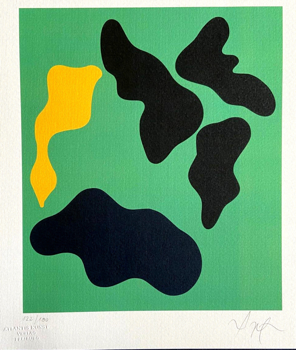 Jean Hans Arp Lithograph Numbered Coa