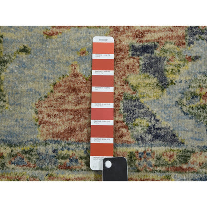 8'X10' Gray Soft Wool Hand Knotted Oushak Salt And Pepper Design Rug