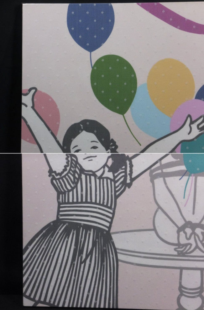 Yang Hee Signed 2010 Acrylic & Collage On Canvas "Private Party" Exhibition Work