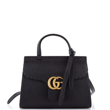Mini Gucci GG Marmont Top Handle Bag Leather