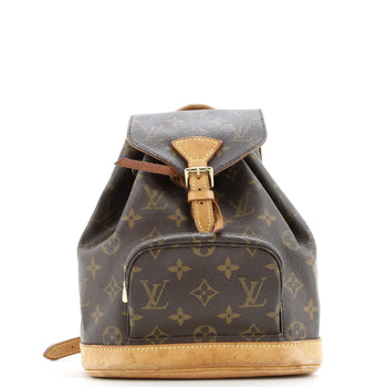 Louis Vuitton Vintage Montsouris Backpack Monogram Canvas Pm
